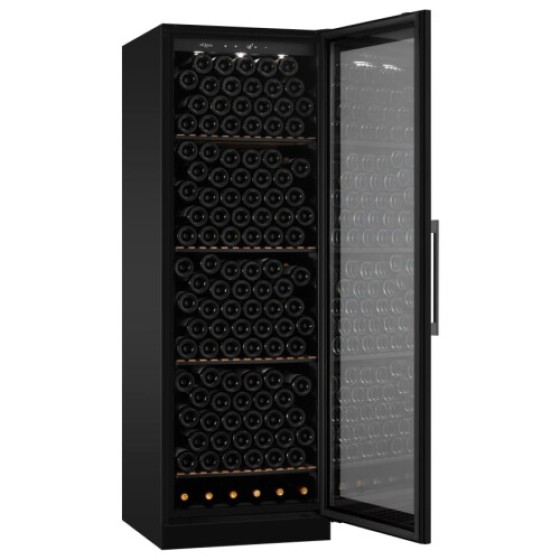 ワインキャビネット - WineStore 215 フルグラス ブラック